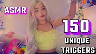 150 UNIQUE ASMR TRIGGERS IN 30 MINUTES   (for 150K subs!!)