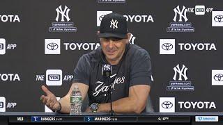 Aaron Boone pays tribute to Roberto Clemente's impact on the game