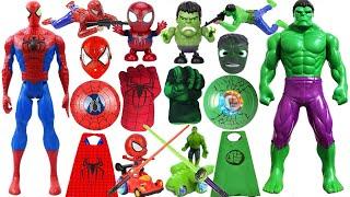 Spider-Man vs Hulk! Start the Marvel superhero toy feast! Toy guns, swords, shields, crawling toys