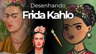 Desenhando no Sketchbook - Frida Kahlo