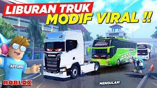 LIBURAN NAIK TRUK TELOLET BASURI MODIFIKASI VIRAL MENGULAR !! ROLEPLAY BUS INDONESIA - Roblox