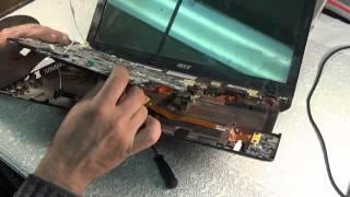 Как разобрать и почистить ACER Aspire 5750