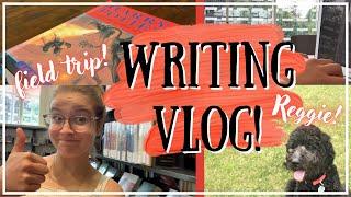 WRITING VLOG — library trip, major word sprint, chillin' with Reggie