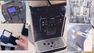 Saeco SUP060B   neue Brühgruppe undicht Fehler suche Kaffeeauslauf zerlegen Reinigen Reparieren