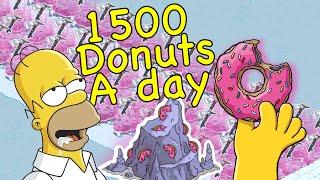 Mining 1500 donuts a day - Simpson tapped out