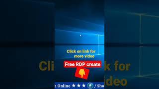 Create Free RDP|Free Rdp|Rdp2023|server of rdp