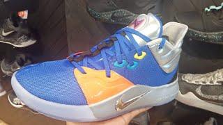 NIKE PG3 NASA BLUE ACTUAL VIEW & CLOSER LOOK #pg3 #nike #nasa #sneakers #basketball #clippers
