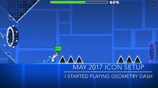 My Geometry Dash Icon Setup Evolution 2017-2021