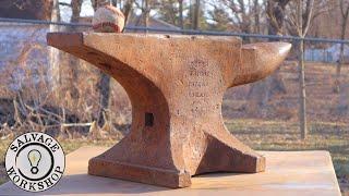 The Abandoned Anvil ~ DISCOVERY, RESTORATION, & REPAIR with a Custom Built Anvil Stand