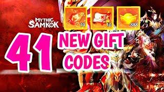 41 NEW GIFT CODES ( UPDATED ) - Mythic Samkok