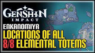 All Enkanomiya Elemental Monument Puzzles Genshin Impact