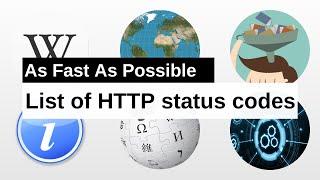 List of HTTP status codes As Fast As Possible