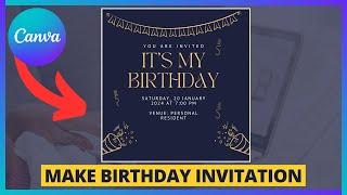 How To Create Birthday Invitation in Canva (2024 EASY!) | Create Your Own Birthday Invitation