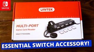 Unitek 8 port Switch Game Card Changer Review | A MUST HAVE Switch Accessory