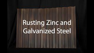 Rusting Zinc or Galvanized Steel