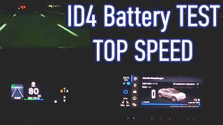 VW ID4 Autobahn Acceleration POV Top Speed Battery Range Test for 10 Min