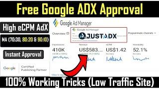 How to get JUST AdX approval For Free (2024) | Free Google Ads Manager Approval