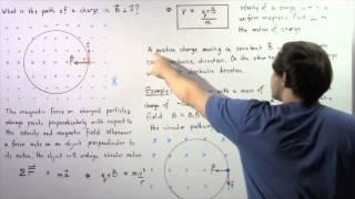 Circular Path of Charge in Magnetic Field