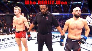 ROBBERY?!! Who REALLY Won? (Paddy Pimblett vs Jared Gordon)