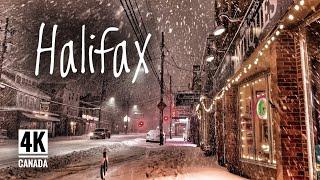 After Midnight Heavy Snowfall ️ | Halifax Canada  | Snow Storm Walk | Winter 2024