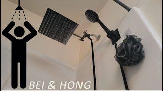 BEI & HONG Rain Shower Head & Handheld Shower Combo | How To Install A Rain Shower Head