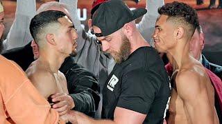 Teofimo Lopez & Jamaine Ortiz SEPARATED at weigh in • Full Lopez vs Ortiz weigh in video!