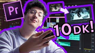 10 Dakikada ADOBE PREMIERE PRO ÖĞREN! | Premiere Pro Dersleri