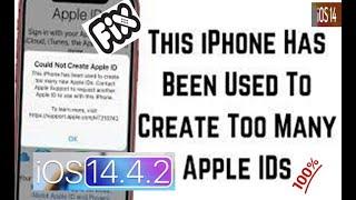 Fix Could not create Apple ID This iPhone has been used to create too many new Apple IDs