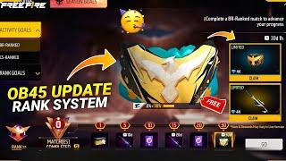 Ob45 Update New Rank System l Free Fire New Event l Ff New Event l Next Rank Season Rewards