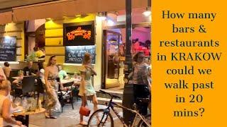 Great KRAKOW BARS | How many bars & restaurants could we pass in Kazimierz in 20 mins?