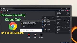 Google Chrome: How to Recover Your Lost Tabs! [Restore Closed Tabs]