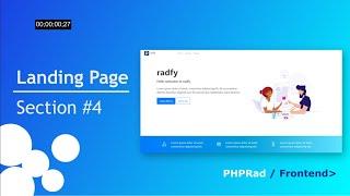 Landing Page #4 PHPRad Frontend