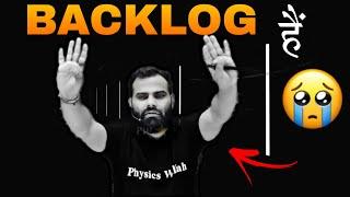 Backlog हैं क्या| Master strategy To Cover Backlog By Mr(Manish Raj) Sir|Pw#pwstar#neet2024