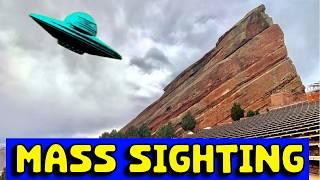 Mind Blowing Red Rock UFO Mass Sighting