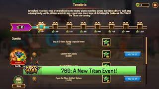 Let's Play Hero Wars 760: Tenebris Event Begins