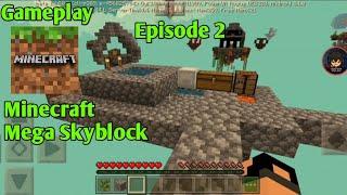 Minecraft: Pocket Edition - Gameplay Walkthrough Episode 2 - Survival Mega Skyblock (Android)