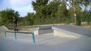 Skating at the Skatepark in Buda, TX - Justin Lauria