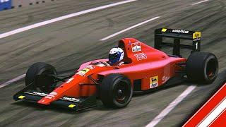 Alain Prost Qualifies his Ferrari V12 at Phoenix 1990