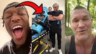 World Reacts To Speed Getting RKO'd By Randy Orton And Going To The Hospital