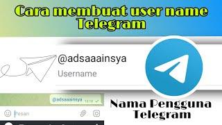 Cara membuat username / nama pengguna telegram