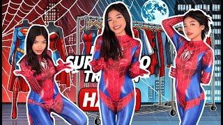 Spidey Chic! ️ Asian Spider-Man Costume Try-On Haul!