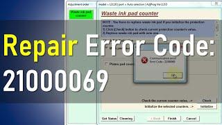 Error Code 21000069 Reset Epson L Series