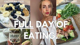 FULL Day Of Eating | In ED Recovery