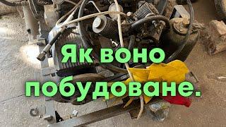 Мобільна компресорна установка на АК 150 та бензиновому ДВЗ для польових робіт із бронетехнікою. 