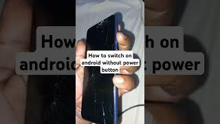 How to Switch on samsung A30s without power button #samsung # Android #powerbutton