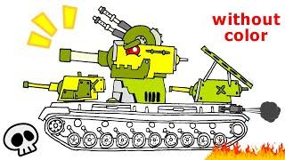 Cara Menggambar Tank KB 6 - [HomeAnimations Tank] Part 2