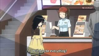 Mokocchi ordering food at WcDonalds