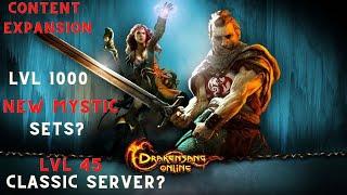 Drakensang Online : News CE LVL 1000 And LVL 45 Classic Server?