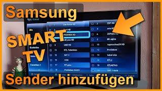 Samsung Smart TV 6er Serie: DVB-S Sender manuell hinzufügen (Satellit Frequenz / Transponder)