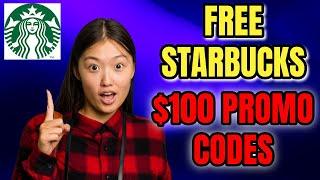 Starbucks Promo Codes That Work!  Free $100 On Drinks 2024 Exclusive Offers!